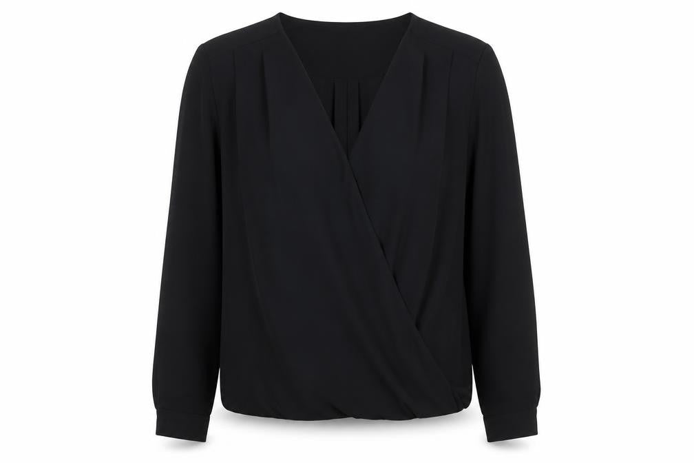 Womens UK Size 12 H&M Black Basic Blouse