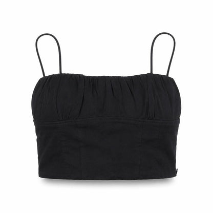 Womens UK Size S Zara Black Cropped Tank