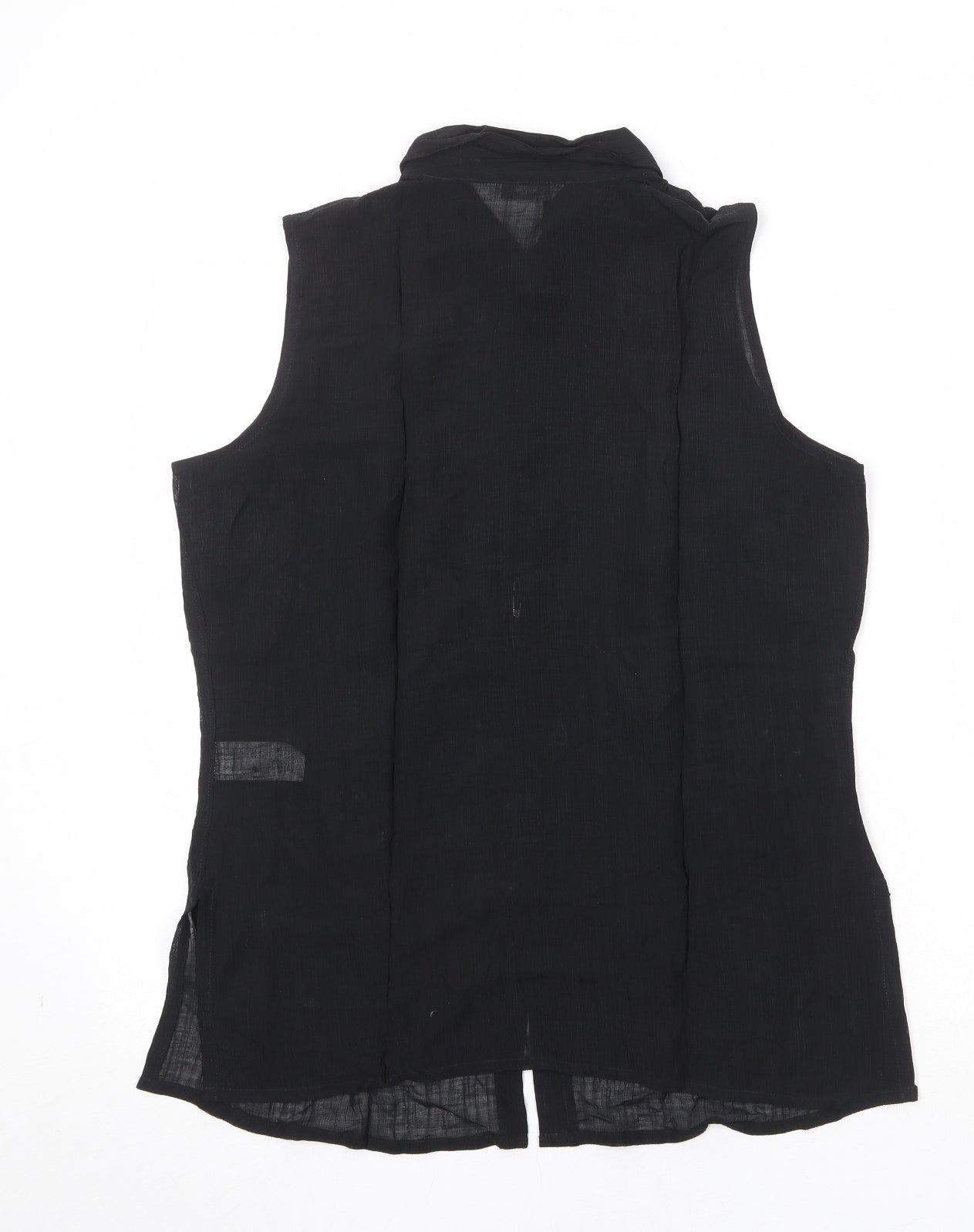 Womens UK Size 12 St Michael Black Basic Button-Up