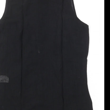 Womens UK Size 12 St Michael Black Basic Button-Up