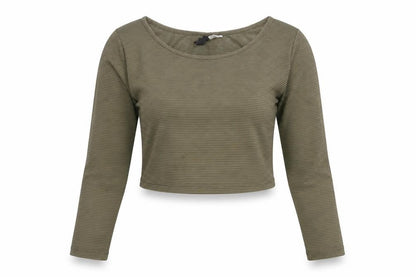 Womens UK Size M Divided by H&M Green Cropped T-Shirt