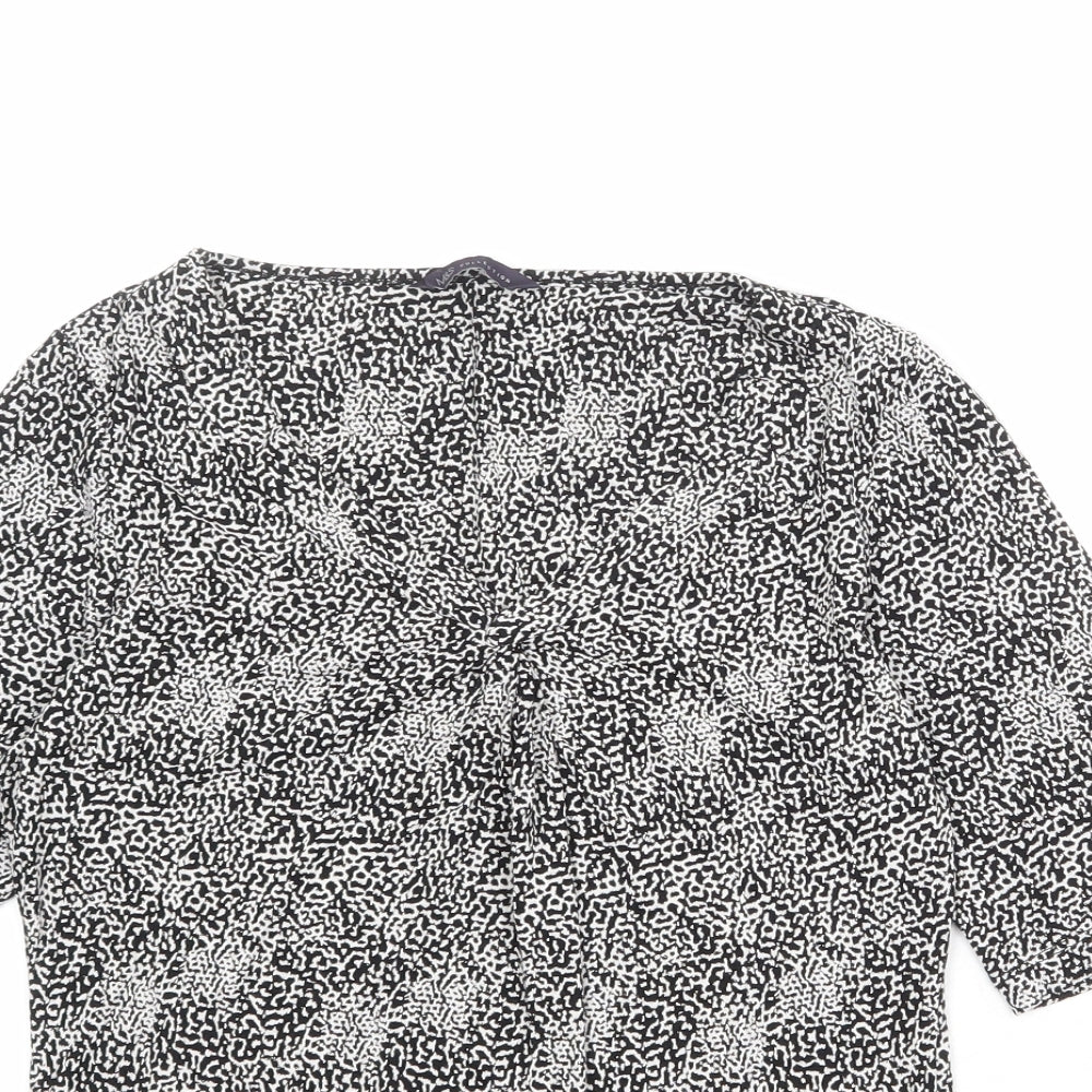 Womens UK Size 8 Marks and Spencer Black Basic Blouse