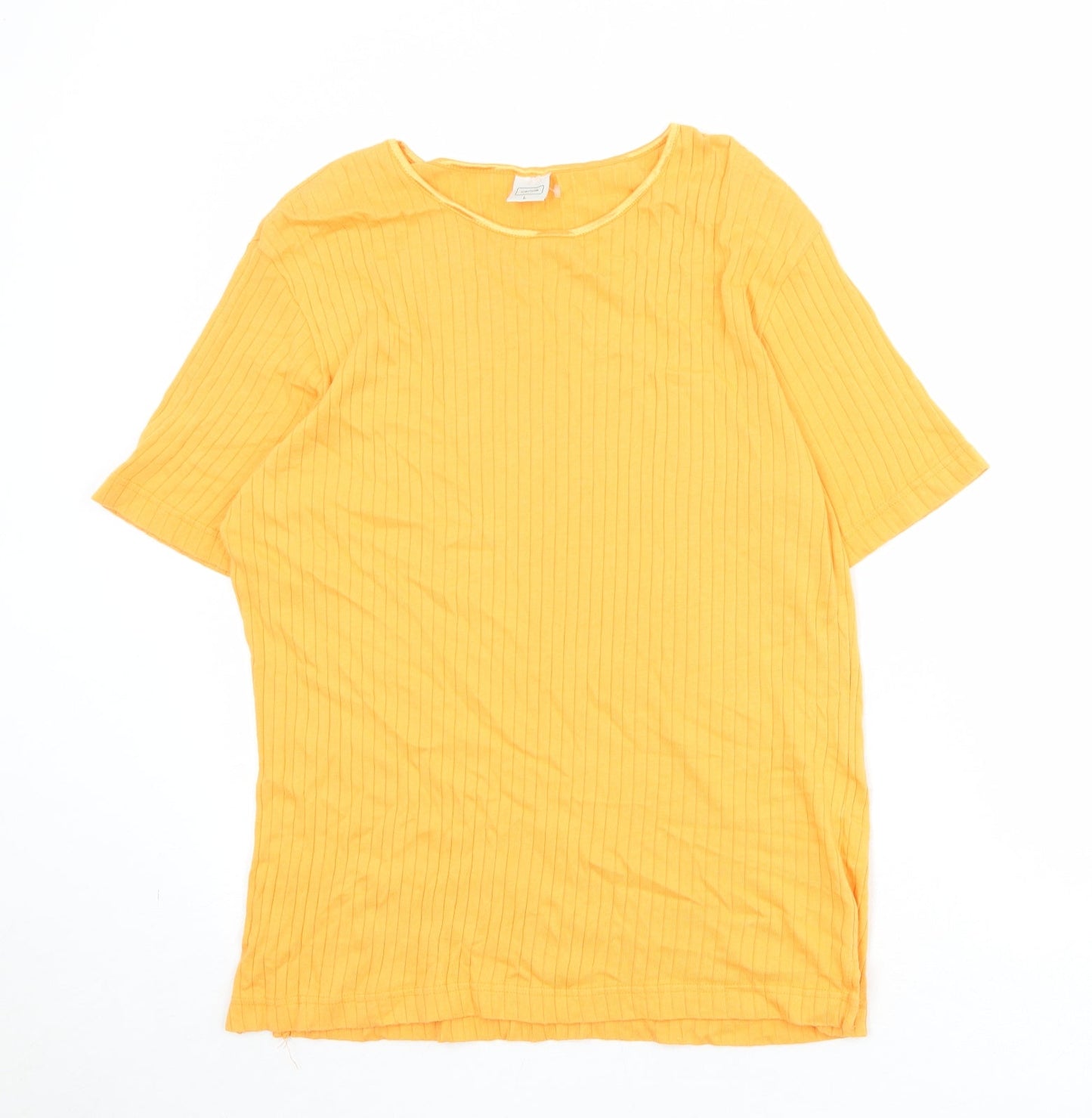 Womens UK Size L Canada Orange Basic T-Shirt