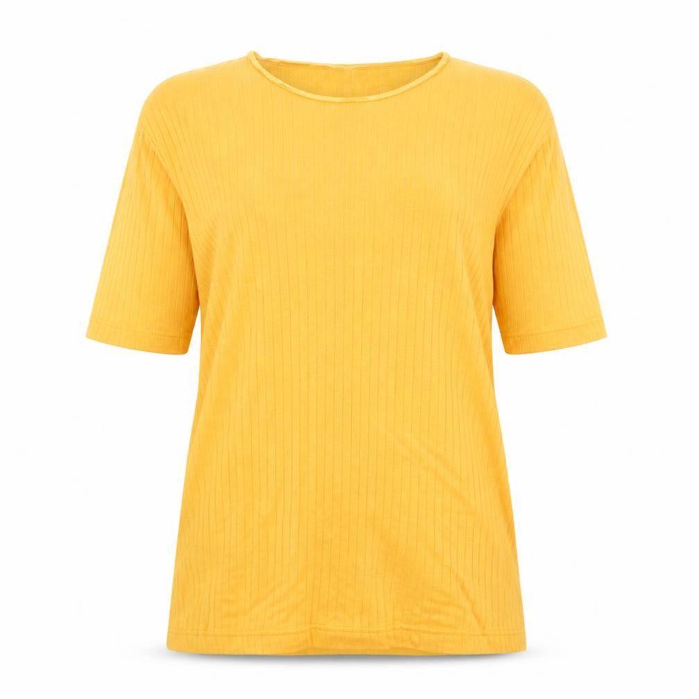 Womens UK Size L Canada Orange Basic T-Shirt