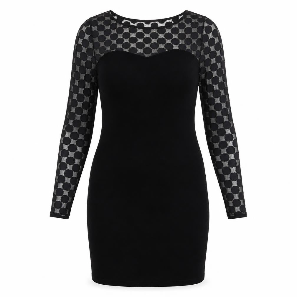 Oli Womens Black Polyester Shift Size 12 Round Neck Pullover