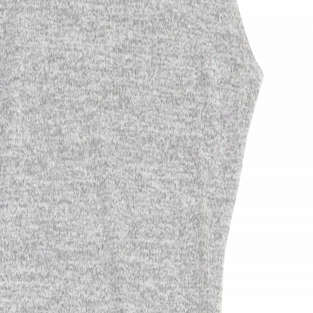 Miss Glitz Womens Grey Polyester Shift Size S Roll Neck Pullover - Size S-M