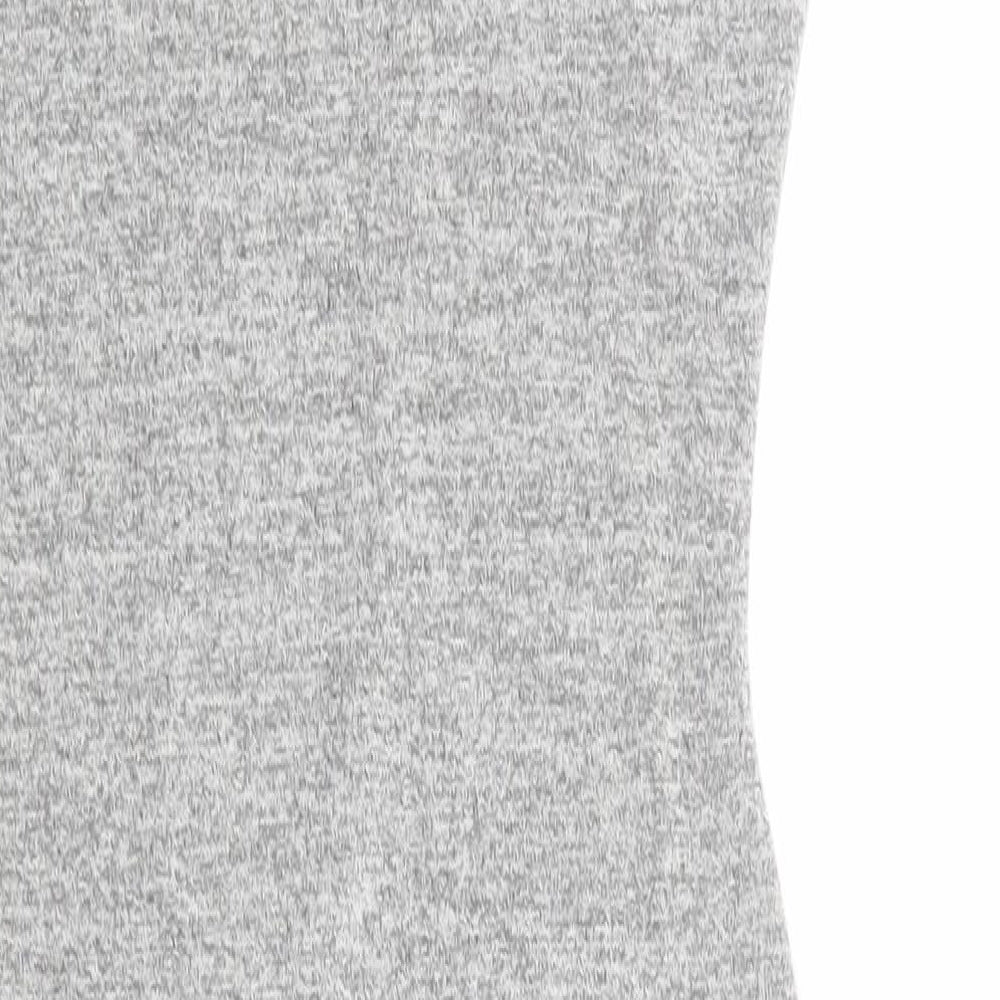 Miss Glitz Womens Grey Polyester Shift Size S Roll Neck Pullover - Size S-M