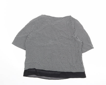 Womens UK Size 12 Marks and Spencer Black Basic Blouse