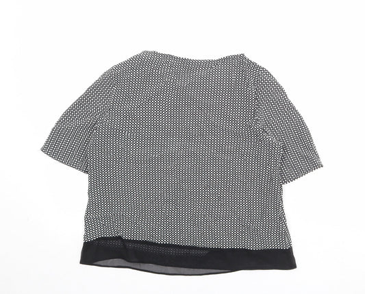 Womens UK Size 12 Marks and Spencer Black Basic Blouse