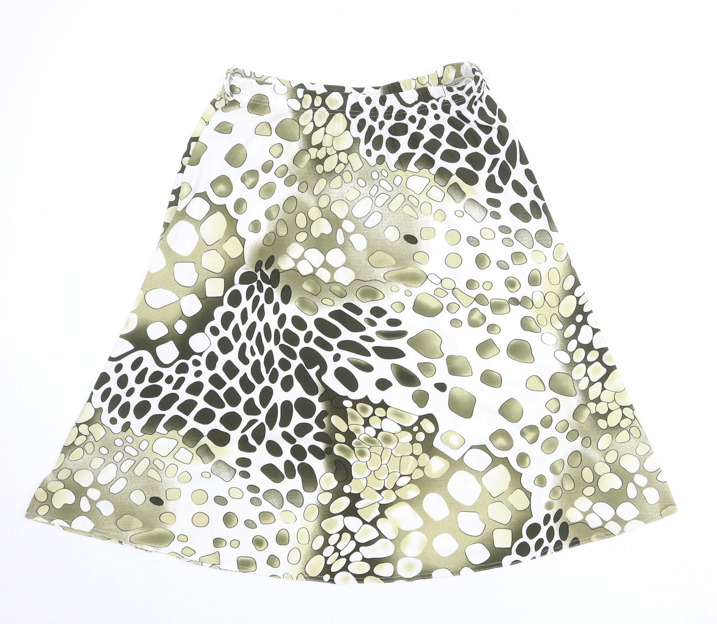 Alexara Womens Multicoloured Geometric Polyester Swing Skirt Size 14