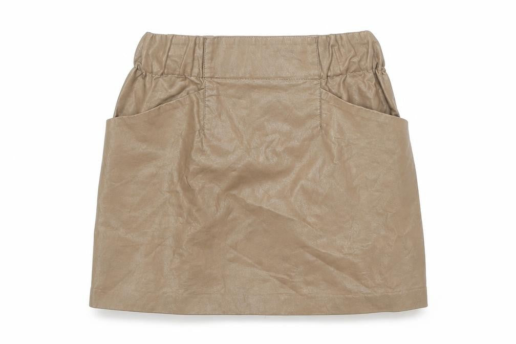 Zara Womens Brown Polyester A-Line Skirt Size XS