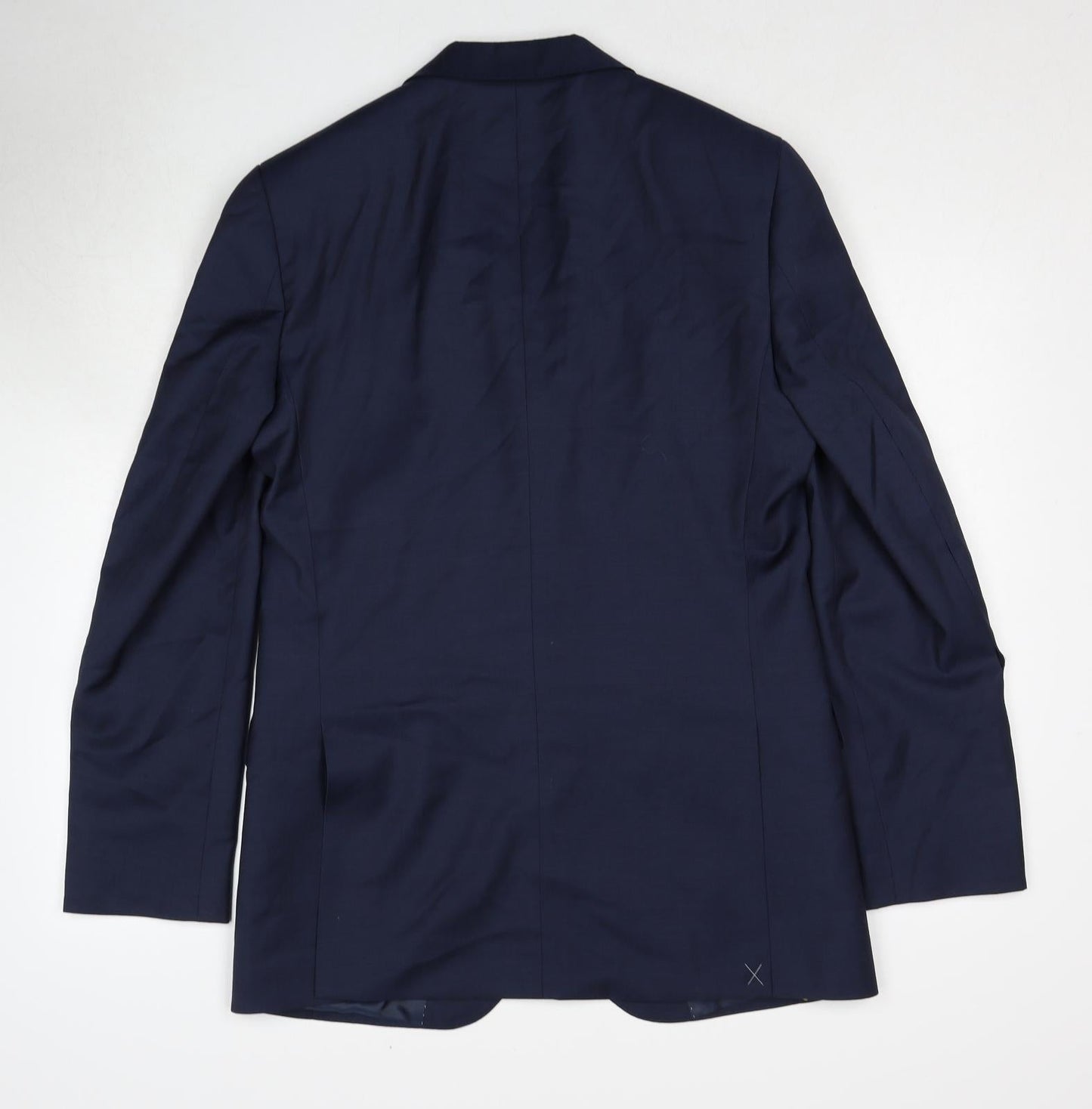 Autograph Mens Blue Wool Jacket Suit Jacket Size 38 Regular