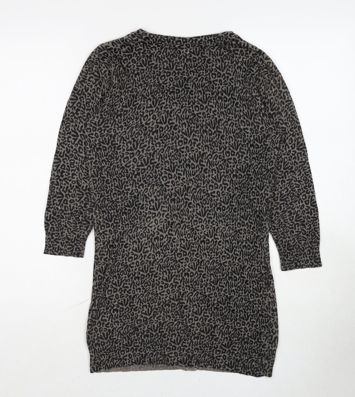Womens UK Size 6 Warehouse Black Cardigan Jumper