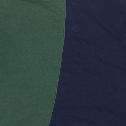 George Arthur Dunn Mens Multicoloured Geometric Cotton Polo Size M Collared Pullover