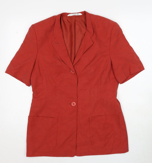 Womens UK Size 12 Marks and Spencer Red Jacket Blazer