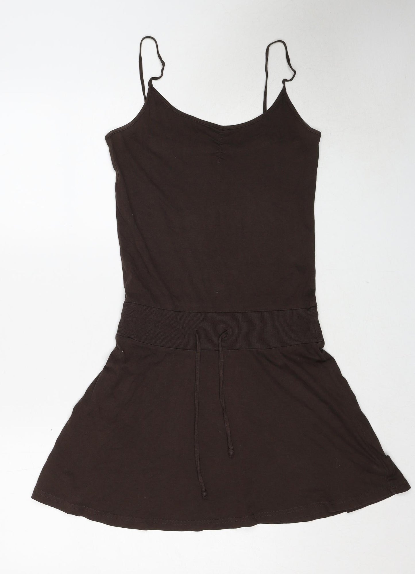 Divided by H&M Womens Brown Cotton A-Line Size 6 Round Neck Pullover