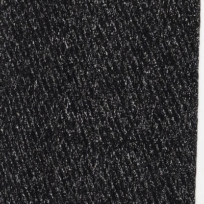 Marks and Spencer Womens Black Cotton Bodycon Size S Round Neck Pullover