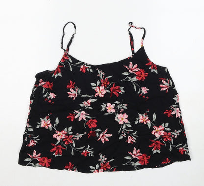 Womens UK Size 10 H&M Black Basic Tank