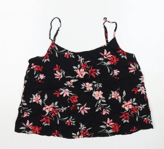 Womens UK Size 10 H&M Black Basic Tank