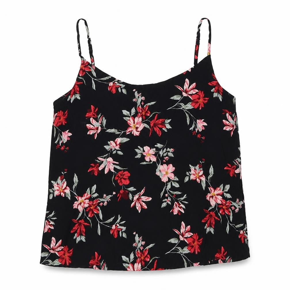 Womens UK Size 10 H&M Black Basic Tank