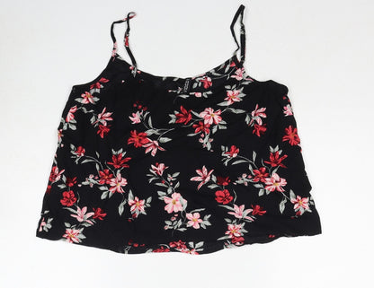 Womens UK Size 10 H&M Black Basic Tank