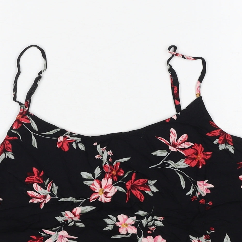 Womens UK Size 10 H&M Black Basic Tank