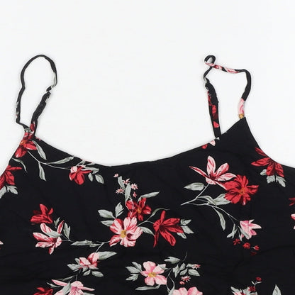 Womens UK Size 10 H&M Black Basic Tank