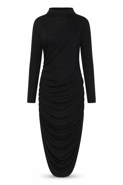 I SAW IT FIRST Womens Black Polyester Bodycon Size 10 Boat Neck Pullover