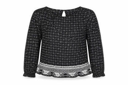 Womens UK Size 10 H&M Black Basic Blouse