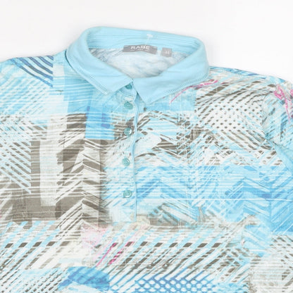 Womens UK Size 18 Rabe Blue Basic Polo