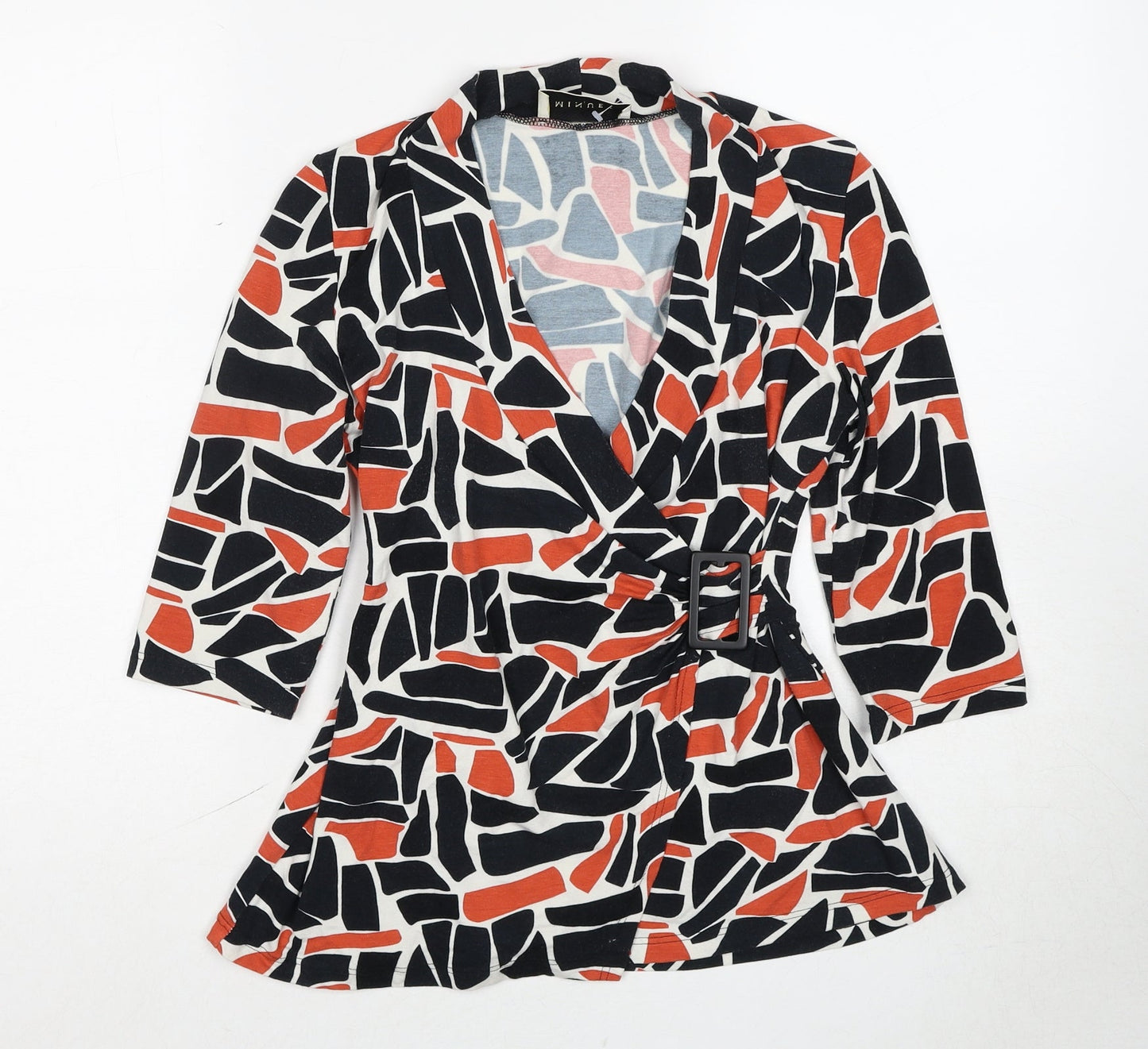 Womens UK Size 10 Minuet Multicoloured Basic Blouse