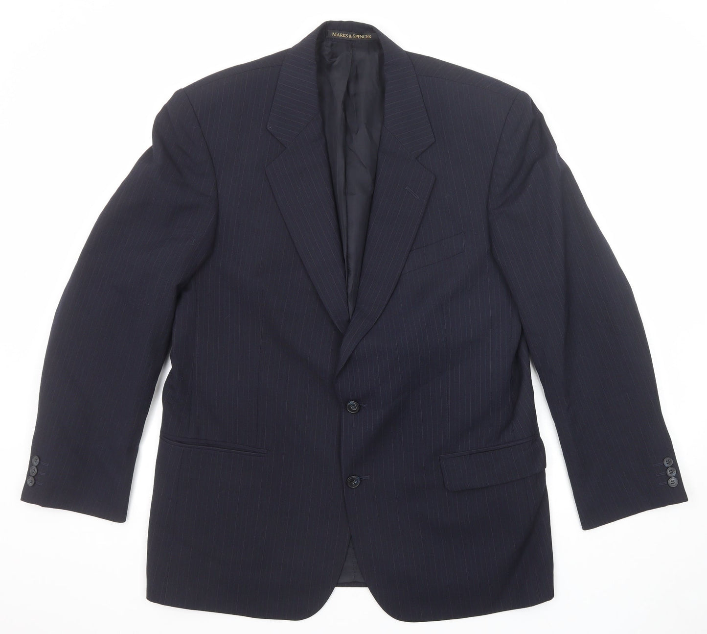 Mens UK Size 42 Marks and Spencer Regular Blue Suit Jacket