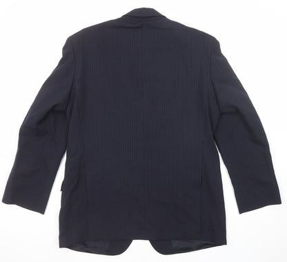 Mens UK Size 42 Marks and Spencer Regular Blue Suit Jacket
