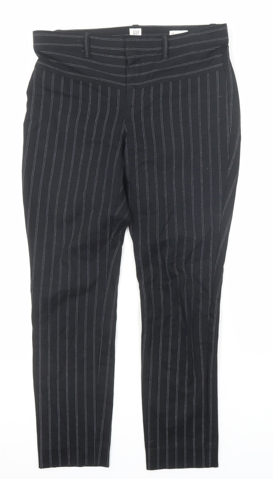 Womens UK Size 6 Gap Regular Fit  Black Trousers