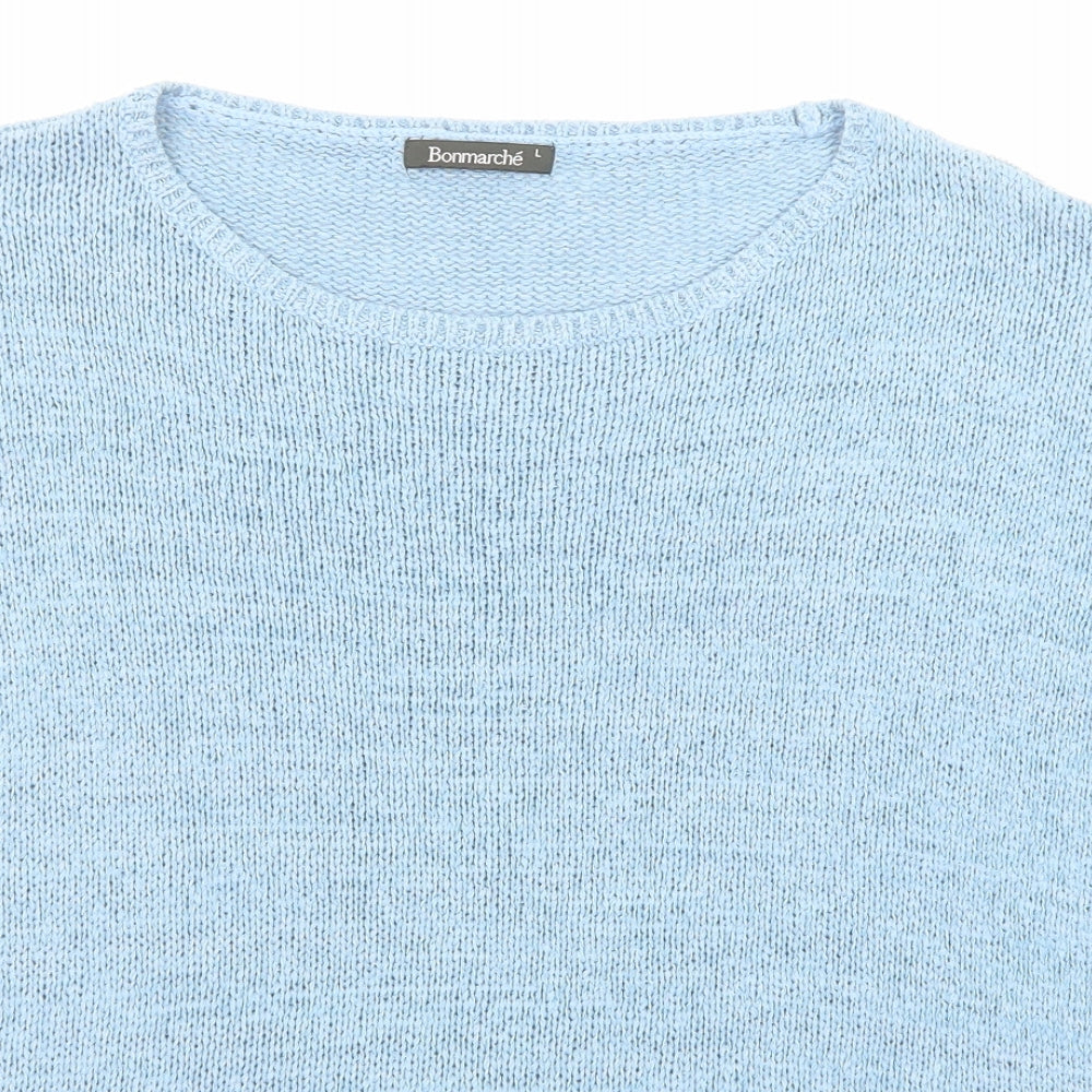 Womens UK Size L Bonmarché Blue Pullover Jumper