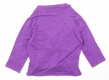 Womens UK Size 14 Minuet Purple Pullover Jumper