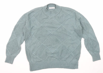 Womens UK Size M Marks and Spencer Blue Pullover Jumper