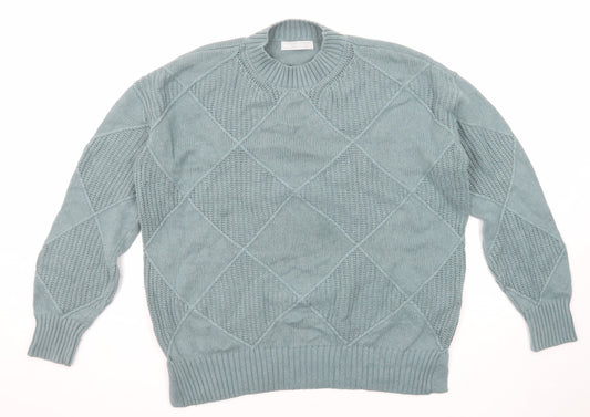 Womens UK Size M Marks and Spencer Blue Pullover Jumper