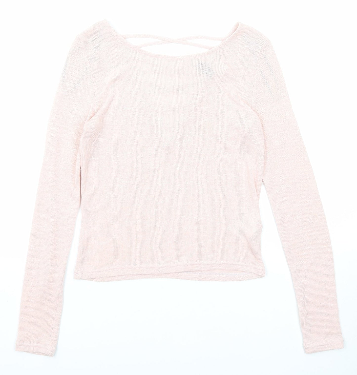 Womens UK Size S Divided by H&M Pink Pullover Jumper