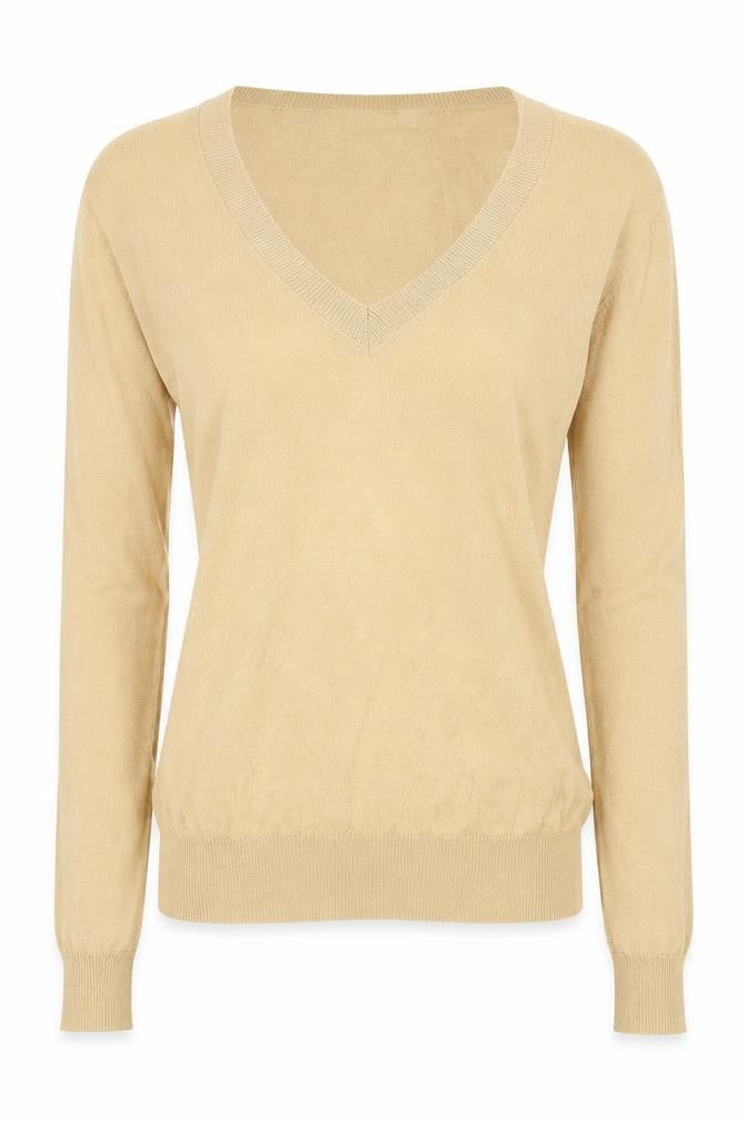 Womens UK Size S Zara Beige Pullover Jumper