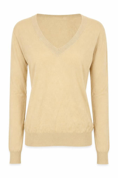 Womens UK Size S Zara Beige Pullover Jumper