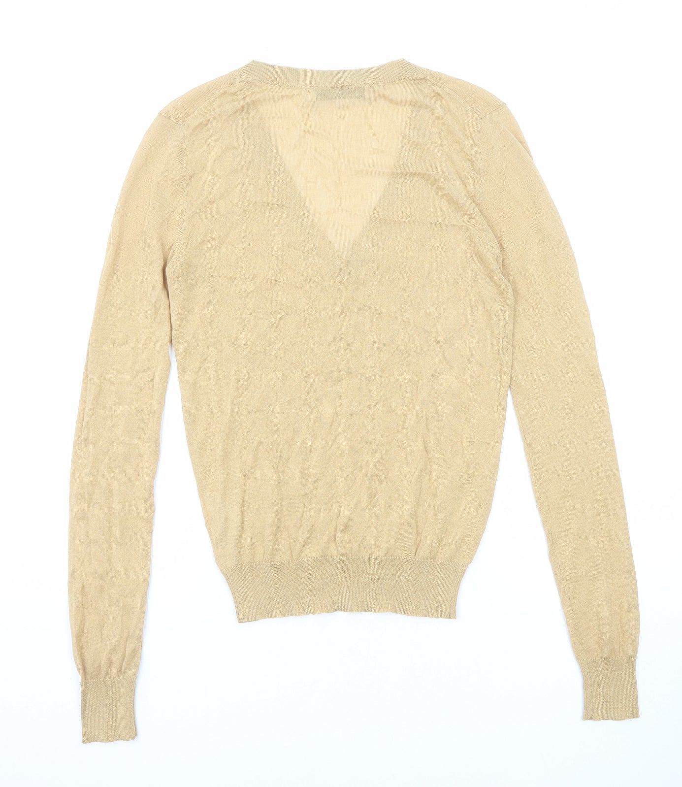 Womens UK Size S Zara Beige Pullover Jumper
