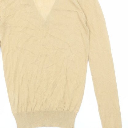Womens UK Size S Zara Beige Pullover Jumper