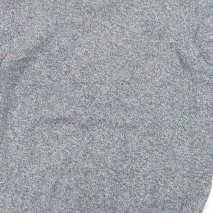 Maine New England Mens Blue V-Neck Cotton Pullover Jumper Size L Long Sleeve