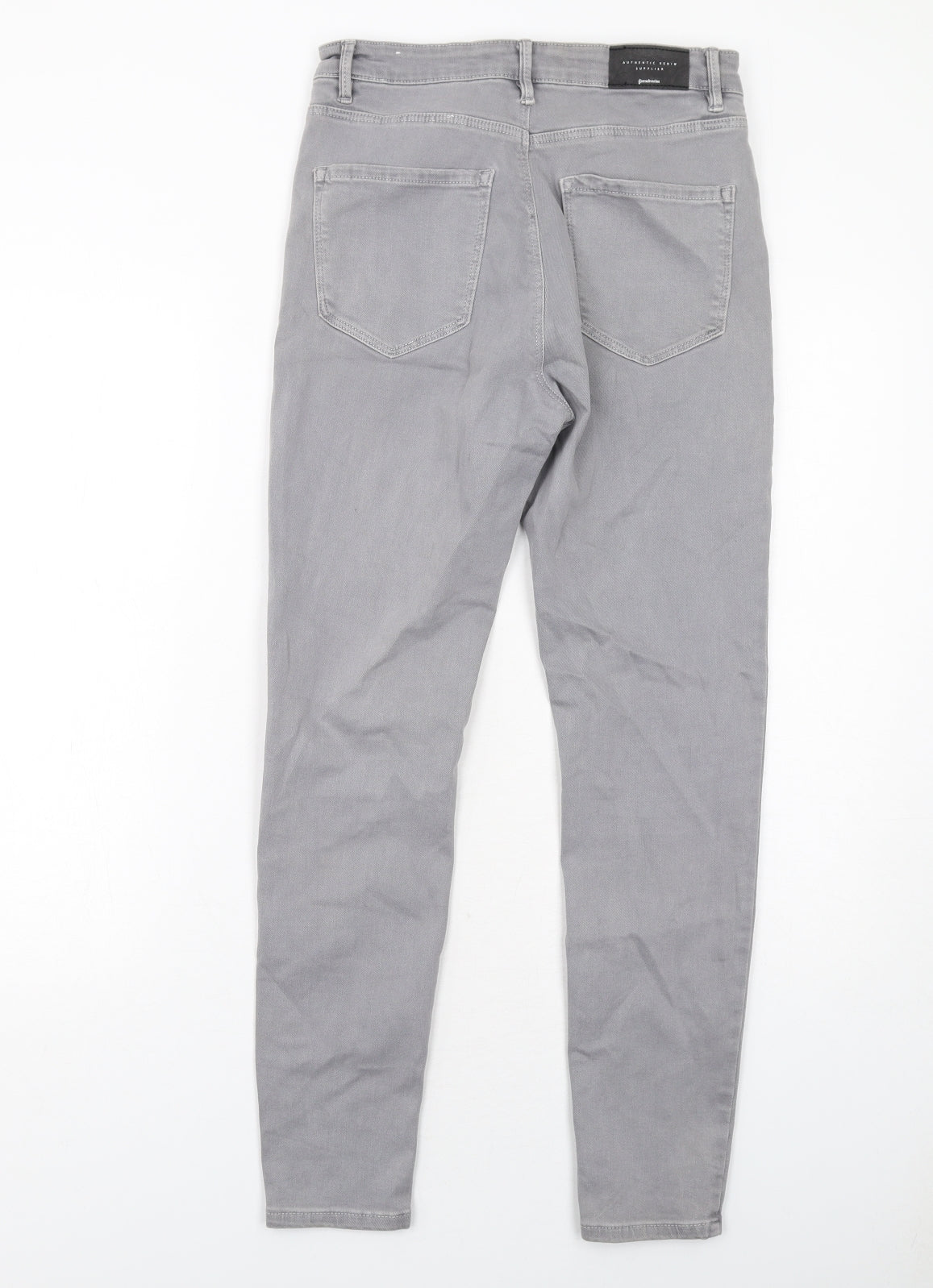 Womens UK Size 12 Stradivarius Regular Fit Skinny Grey Jeans
