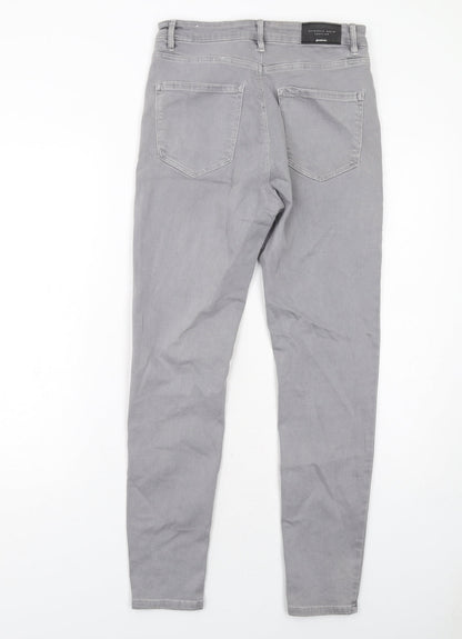 Womens UK Size 12 Stradivarius Regular Fit Skinny Grey Jeans
