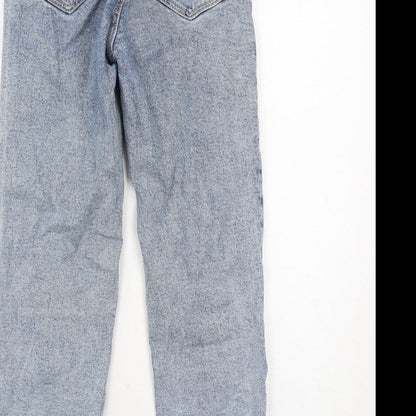 Stradivarius Womens Blue Cotton Skinny Jeans Size 6 Regular Zip