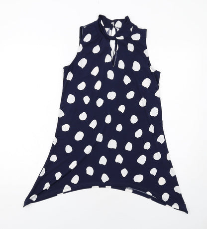 Womens UK Size 10 Roman Blue Basic Tank