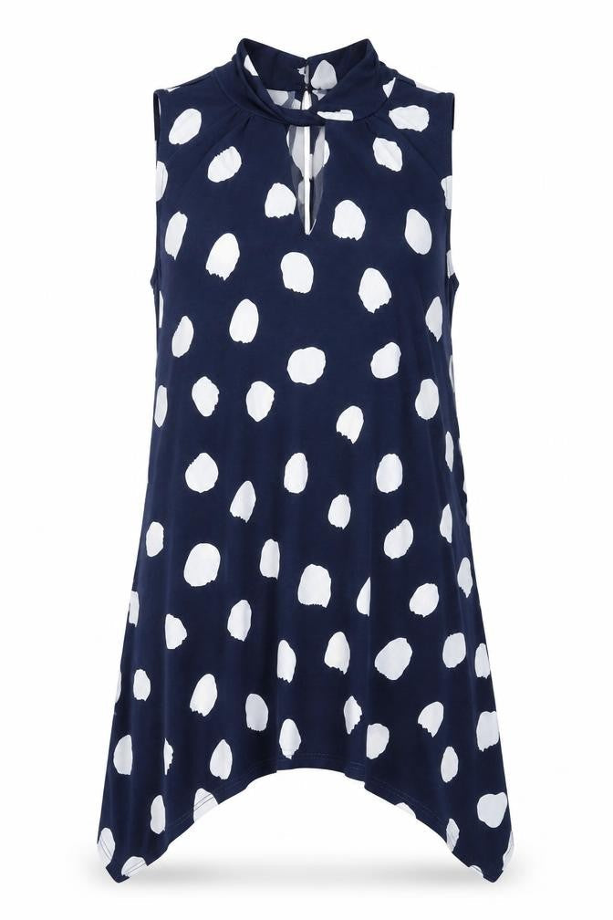 Womens UK Size 10 Roman Blue Basic Tank
