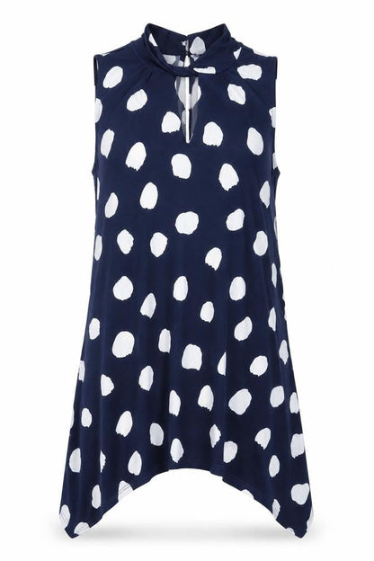 Womens UK Size 10 Roman Blue Basic Tank